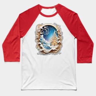 snow fall and home Baseball T-Shirt